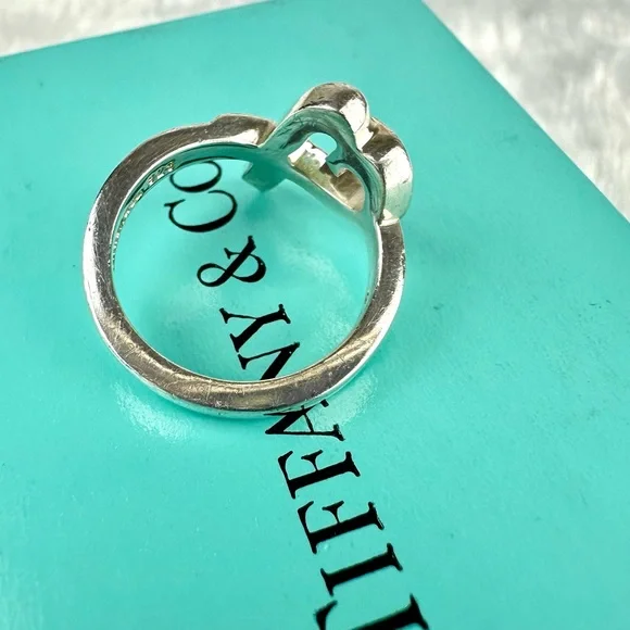 Tiffany & Co Paloma Picasso heart ring size 48 BEAUTIFUL 925 silver - Picture 6 of 12